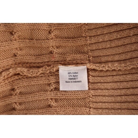 St. Johns Bay Women's V-Neck‎ Cable Knit Sweater Size Large - Picture 6 of 12